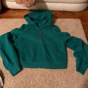 lululemon athletica Teal Green Half-Zip Hoodie
